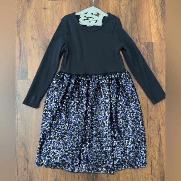 H&M Black and Silver and purple Sequin Kids Dress - Picture 7 of 9